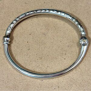🆕Listing! Brighton Charming Bangle bracelet Silver Holds beads, charms, spacers